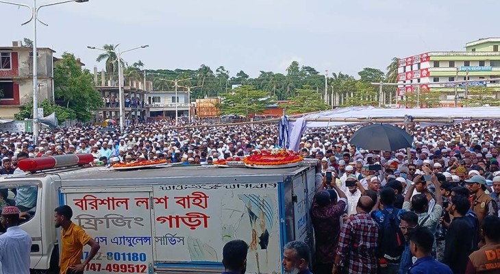 তোফায়েল আহমেদের শেষ ঠিকানা ভোলায়, বাবা-মায়ের কবরের পাশেই দাফন